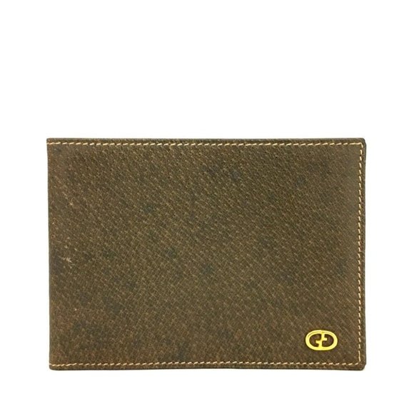 Gucci Wallet GG Logo Simple Leather Bifold in Great Condition